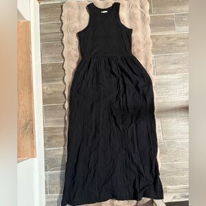 BNWT, black Loft maxi dress, size large